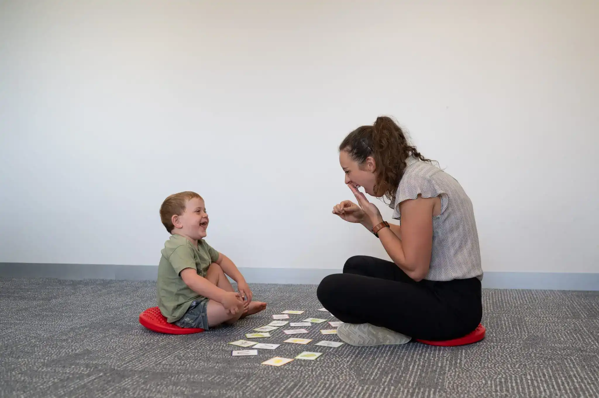 specialist conducting autism assessment